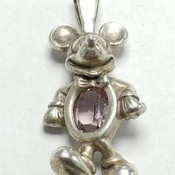 Women's Sterling Silver 925 Charm with Purple Stone  #81712