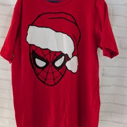 Spider Man Christmas Tee Size L 10-12