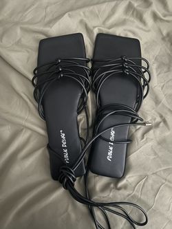 Black Strappy Sandals