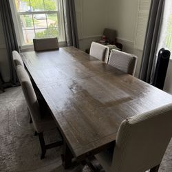 Dining table and chairs 8 seater set