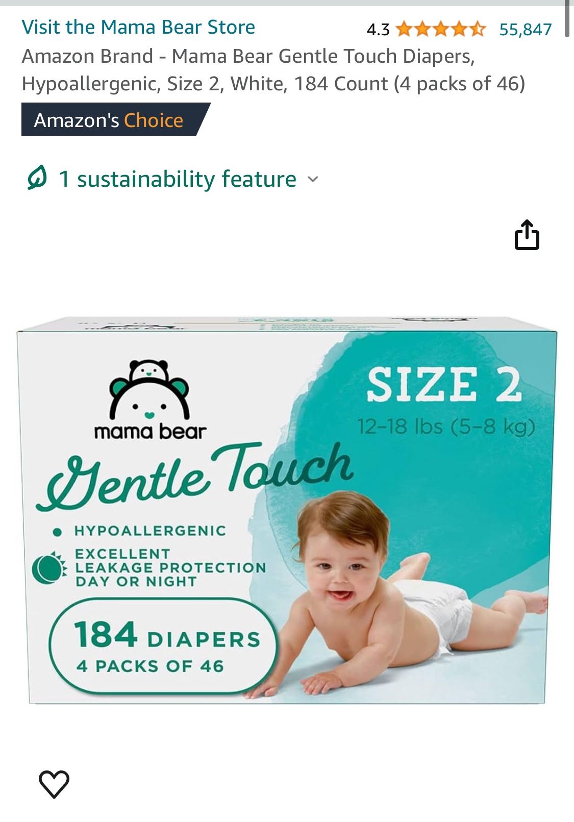 Size 2 And 3 Diaper Box - Unopened