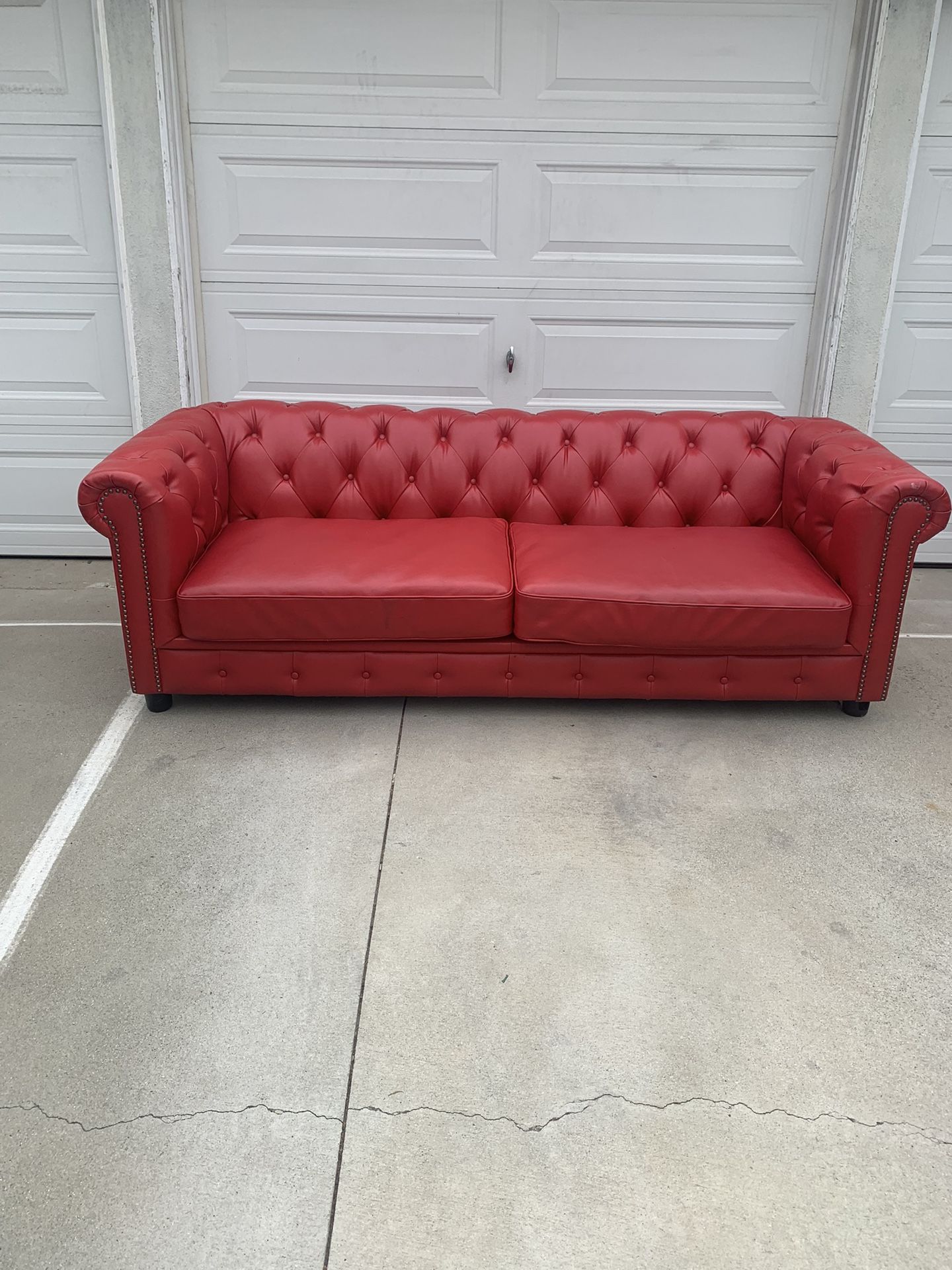 One Red Couch For Sale $100.00