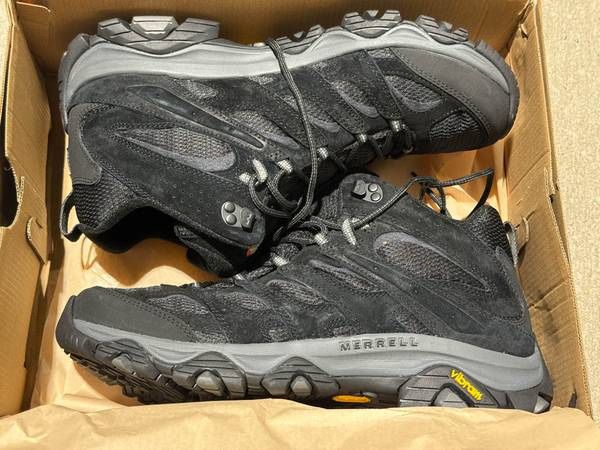 Merrell Moab 3 Mid Black Night 14 J036561 Trail Climbing Hiking Boot