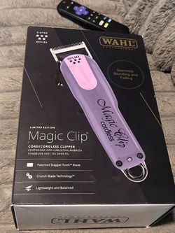 Wahl Professional 5 Star Magic Clip Cordless Clipper, Stagger-Tooth Blade Seamless Blends & Fades with 100+ Min Lithium-Ion Runtime, Includes 8 Cuttin