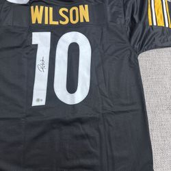 Roman Wilson Signed Autograph Custom Jersey - Beckett Coa - Pittsburgh Steelers