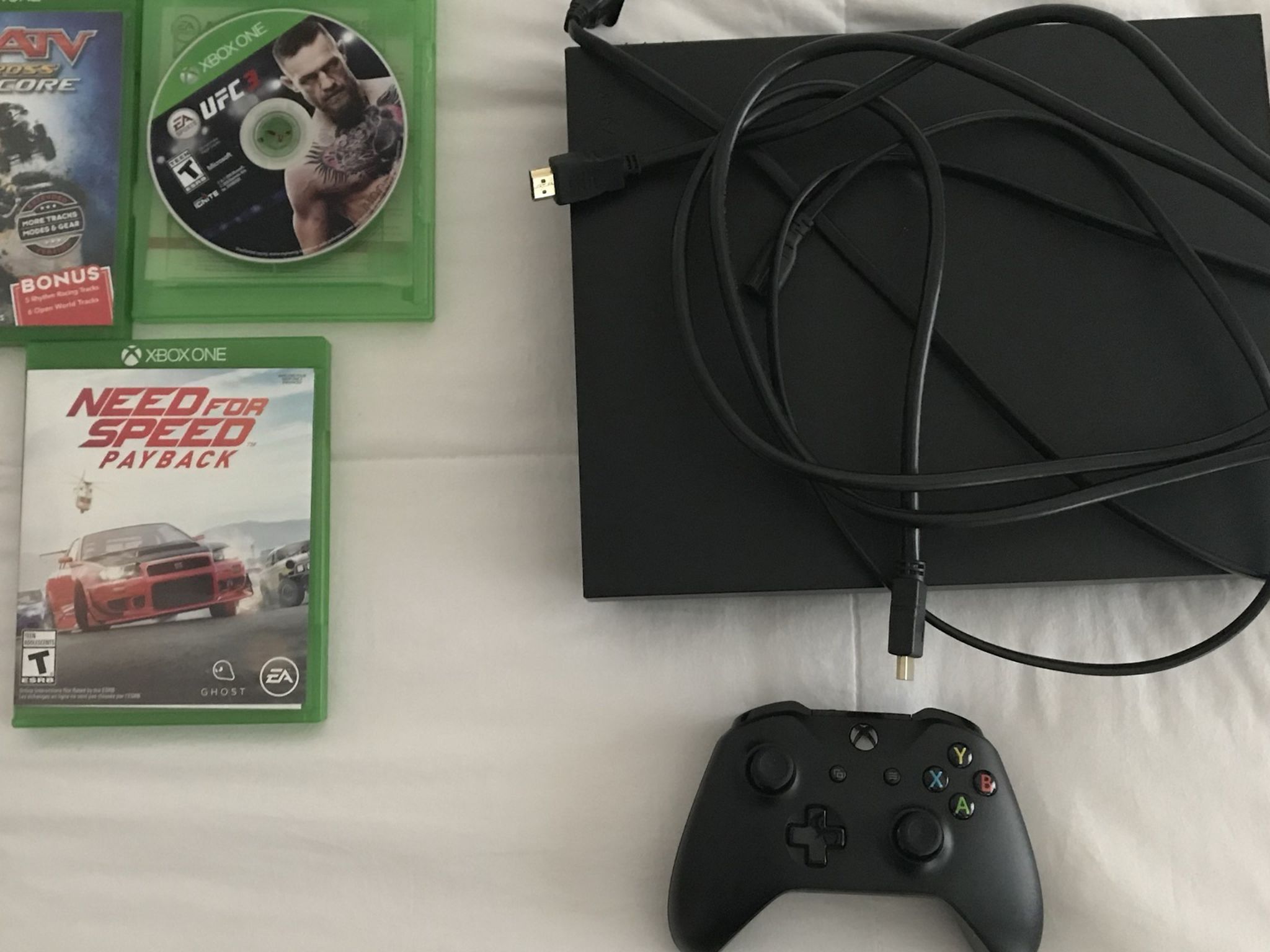 Xbox With Games And Controller