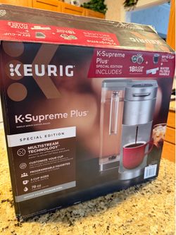 Keurig® K-Supreme Plus Single Serve K-Cup Pod Coffee Maker, MultiStream Technology, Stainless Steel