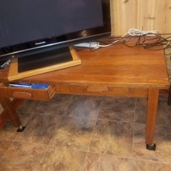 Antique School Table/library Desk