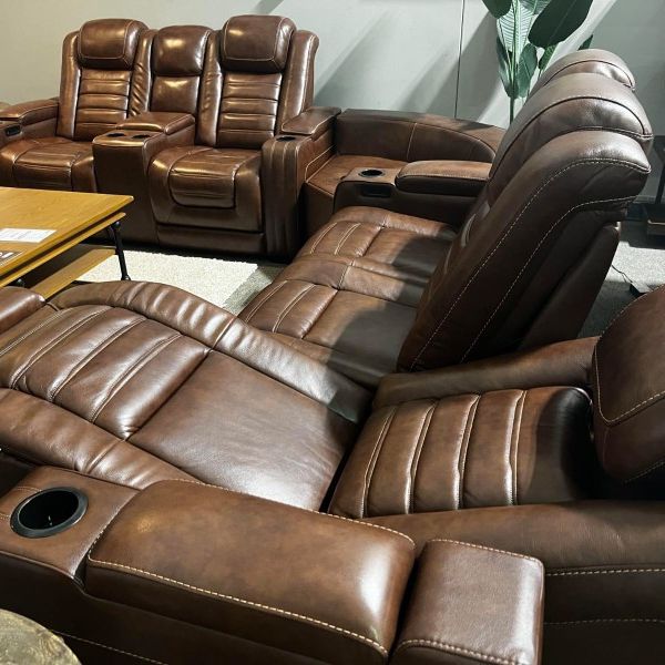 Real Leather Power Reclining Sofas and Loveseats Finance and Delivery Available 