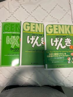 Tobira and Genki Japanese textbook and workbook