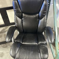 Big And Tall Leather Black Office Chairs-Uline 