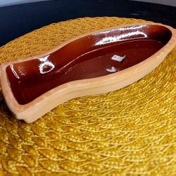 Pottery fish plate