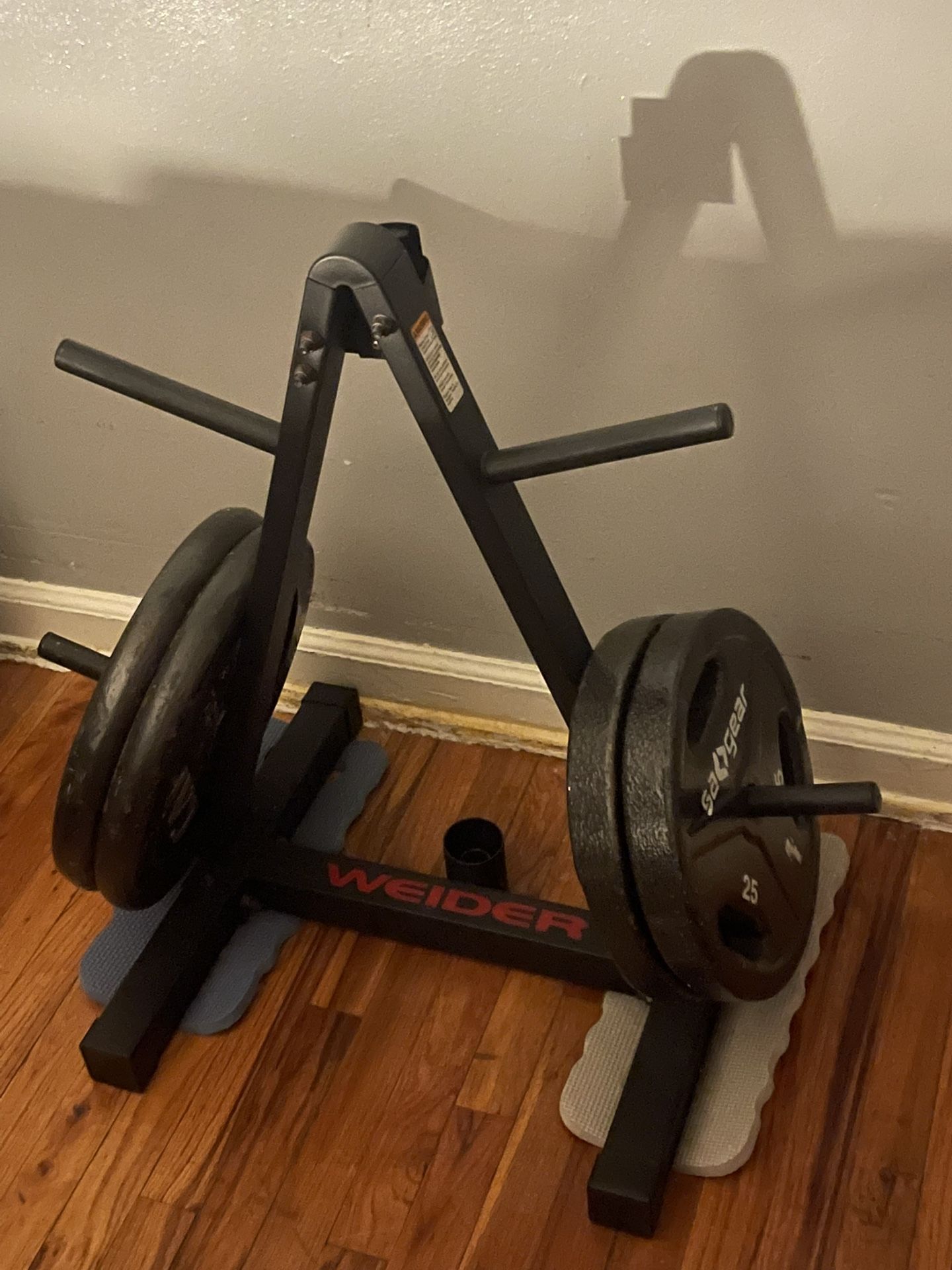 Weights Plates W/ Rack