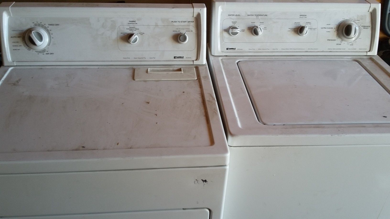 Kenmore washer and dryer