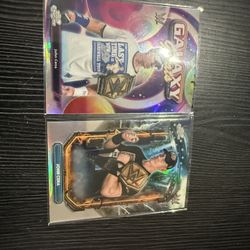 2 Topps Chrome WWE John Cena refractor Insert Wrestling Cards 