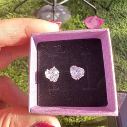 Diamond Heart Earrings 