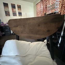 Dining room table set with two chairs