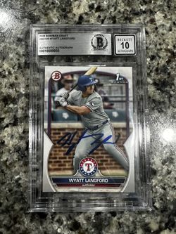 Wyatt Langford Autograph card 