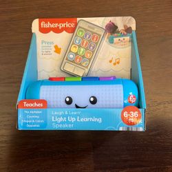 Fisher-Price Light-Up Learning Speaker – Musical Educational Toy for Toddlers – Brand New 
