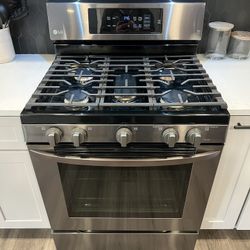 LG Black Stainless Gas Oven