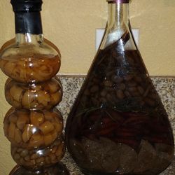 HERBAL/GARDEN INFUSED OIL GLASS BOTTLES