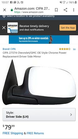2000 thru 06 tahoe door mirrors