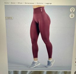 Burgundy DFYNE Leggings