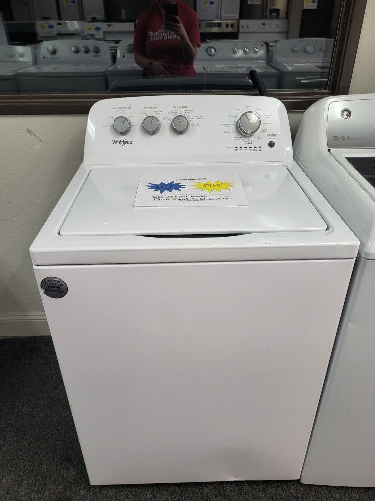 🎆4th Of July Sale! 2023 Whirlpool High Efficiency Impeller Washer-Warranty Included