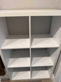 White shelf