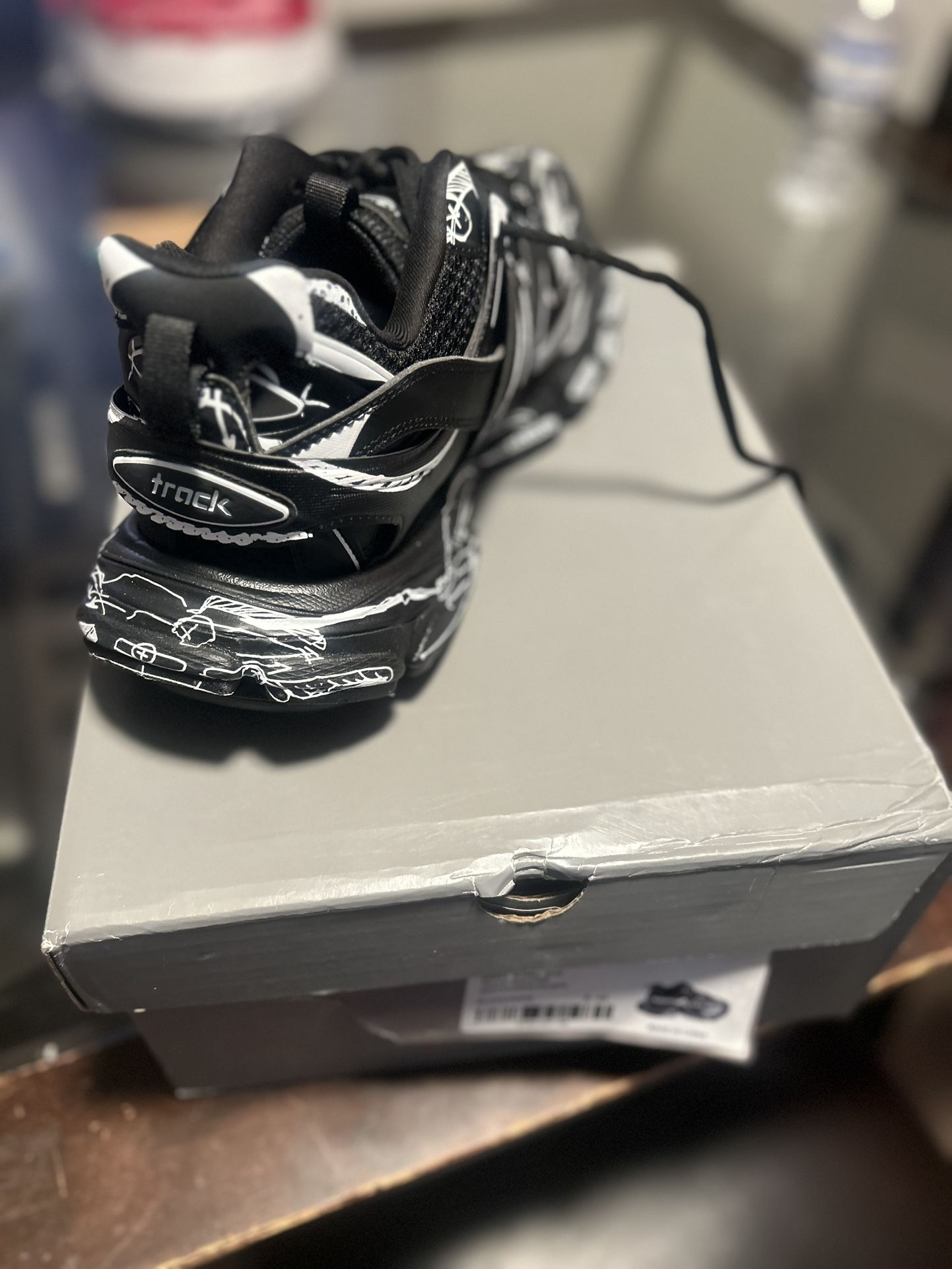 Balenciaga Track Black And White