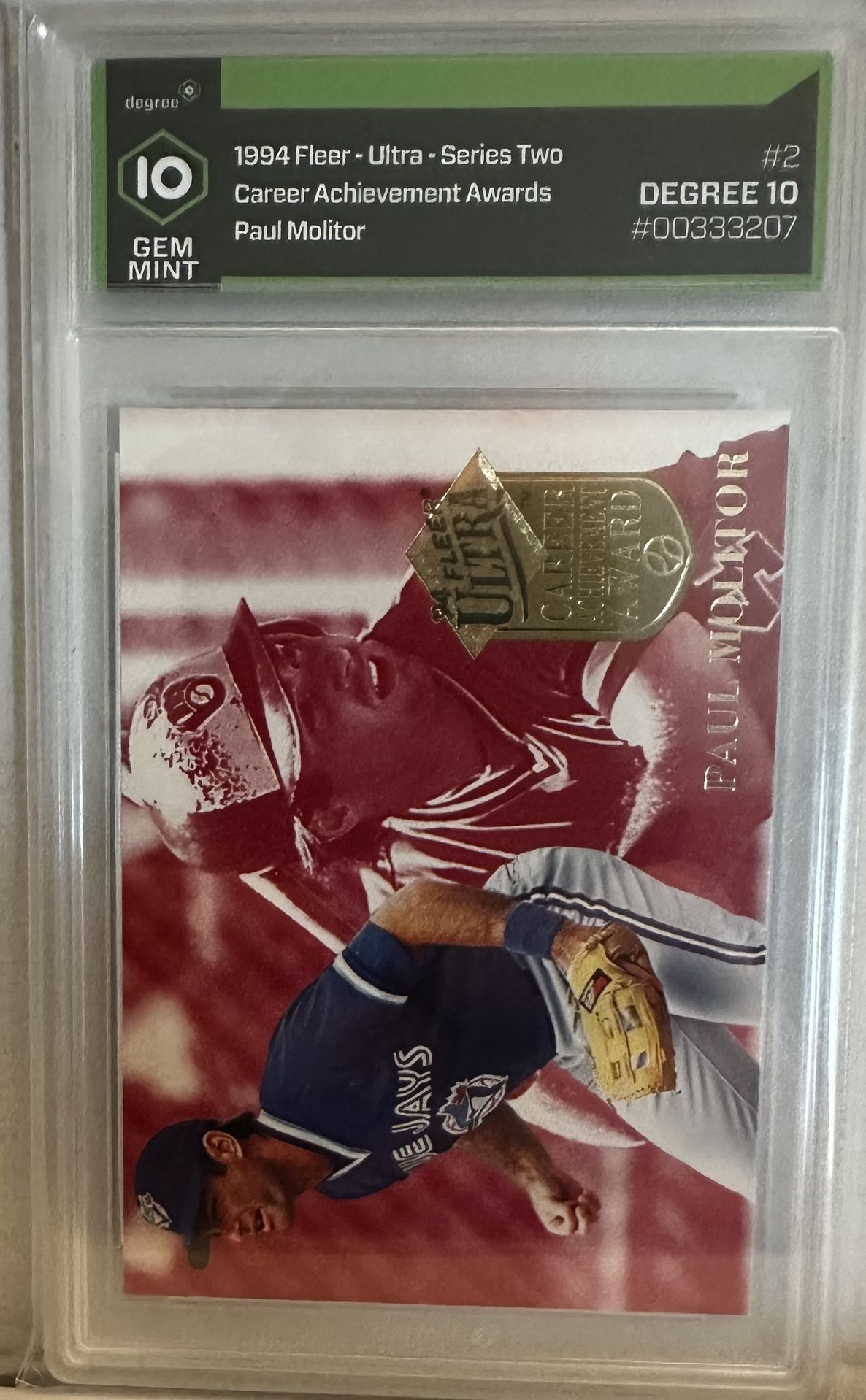 Molitor 1994 Fleer Ultra Baseball Card