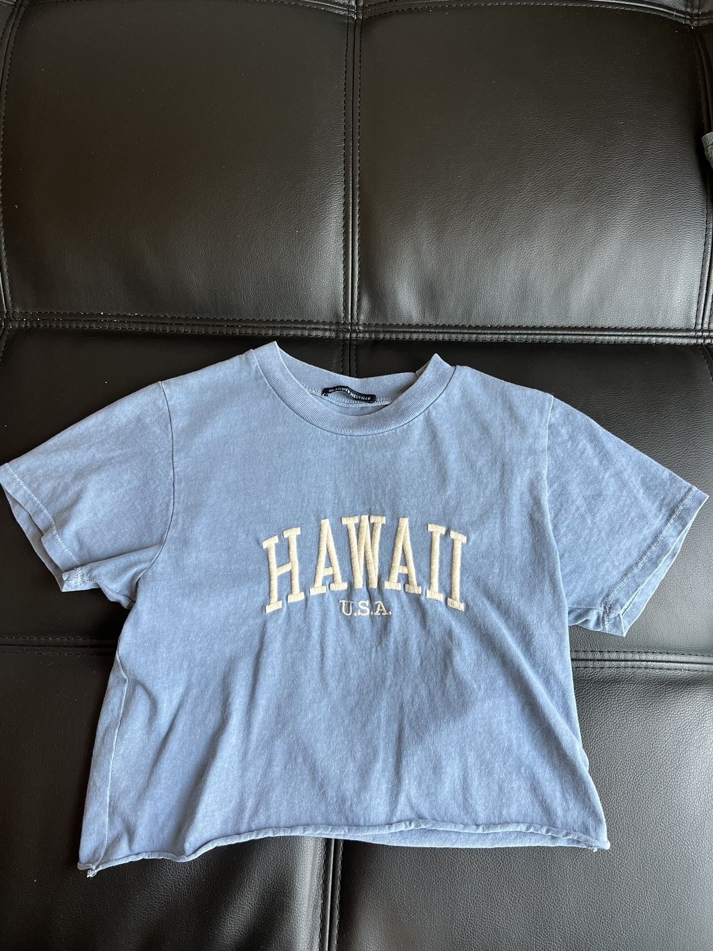 blue hawaii crop top
