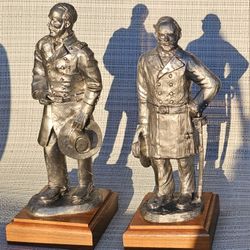 Collectible Rare Pewter Civil War Series Statues SIGNED By Artist Michael Ricker 1990s, Mint Condition With Certificate!!!