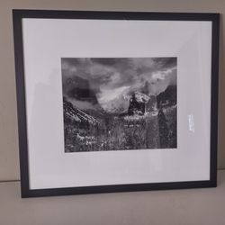 Very Nice Ansel Adams Framed and Matted Print Of Yosemite Valley 