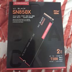 SANDISK WD BLACK SN850X 2TB SSD