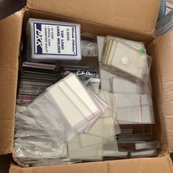 Assorted Box Of Sports Card Holders