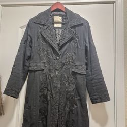Vintage  Coat  Black Long