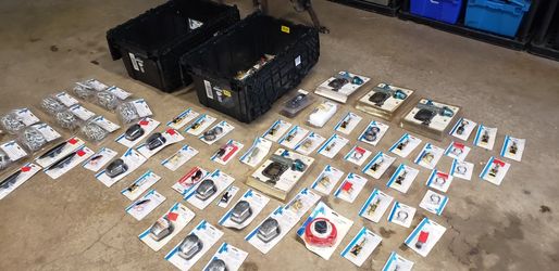Marine Boat Merchandise. Bow Lights ,Switches, Tow Chains, Huge Lot