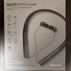 Neckband Bluetooth Headphones HX1200 – Retractable, BT 5.3