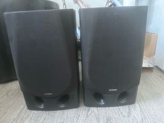 Pair Fisher STM-5024 2-Way Speakers 8” Woofer Works Cleaned