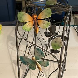 Pier One Dragonfly, Wine, Rack, Countertop, Six Bottle, Rare, And Vintage