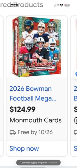 Bowman 2026 topps mega box