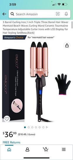 3 Barrel Curling Iron