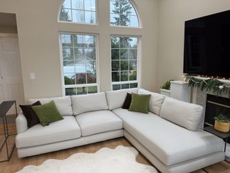 West Elm 2-Piece  Chaise Sectional Sofa | Delivery Available 