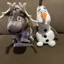 Olaf And Sven From Frozen Plush 