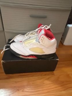 Size 12  JORDAN 5 RETRO 'FIRE RED'
