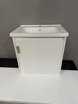 Tiny Ceramic Sink And Vanity