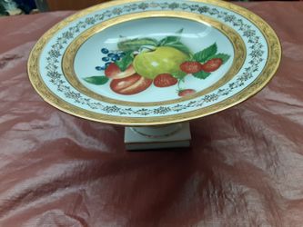 Limoges Pedestal Bowl