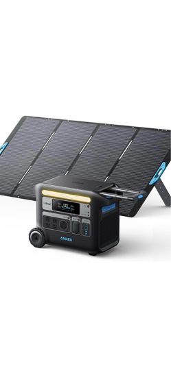 Anker Solix F2000 power station and 400w solar panel