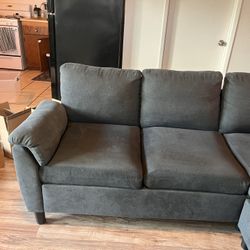 Grey Blue Couch